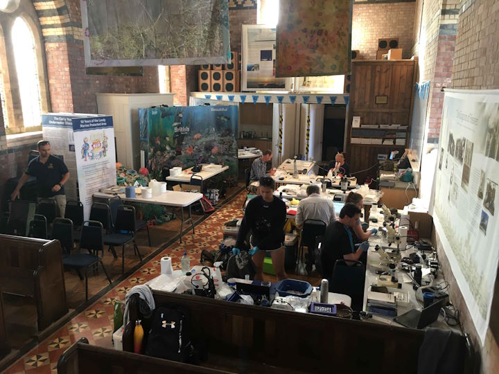 The view from the pulpit: what a ‘pop-up’ marine laboratory looks like &copy; Issy Irving
